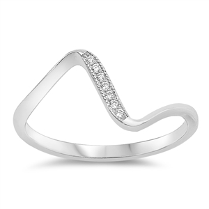 Silver Ring W/ CZ