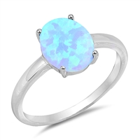 Silver Lab Opal Ring