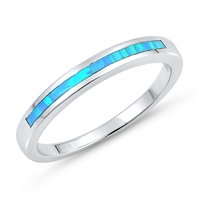 Silver Lab Opal Ring