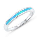 Silver Lab Opal Ring