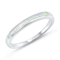 Silver Lab Opal Ring