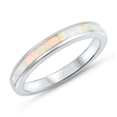 Silver Lab Opal Ring