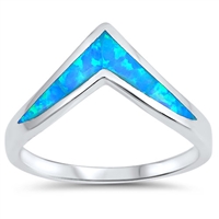 Silver Lab Opal Ring