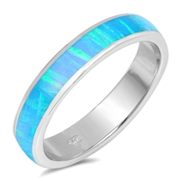 Silver Lab Opal Ring