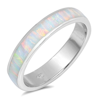 Silver Lab Opal Ring