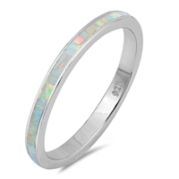 Silver Lab Opal Ring