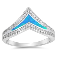 Silver Lab Opal Ring