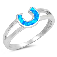 Silver Lab Opal Ring