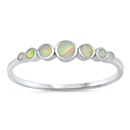 Silver Lab Opal Ring