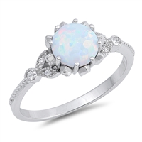 Silver Lab Opal Ring