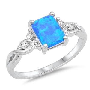 Silver Lab Opal Ring