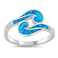 Silver Lab Opal Ring