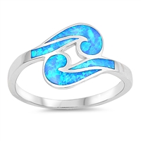 Silver Lab Opal Ring