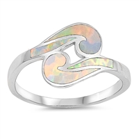 Silver Lab Opal Ring