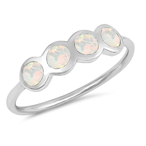 Silver Lab Opal Ring