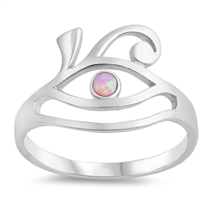 Silver Lab Opal Ring - Eye