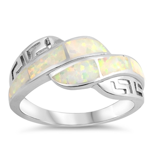 Silver Lab Opal Ring