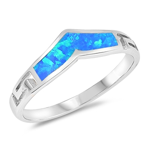 Silver Lab Opal Ring