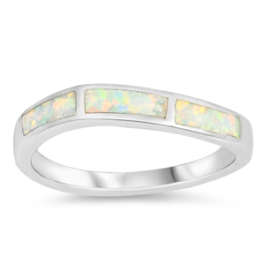 Silver Lab Opal Ring