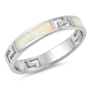 Silver Lab Opal Ring