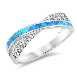 Silver Lab Opal Ring