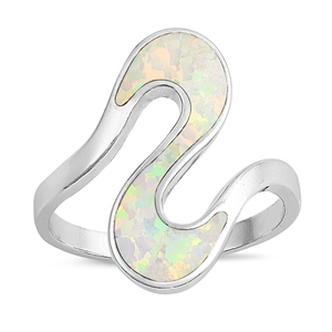 Silver Lab Opal Ring