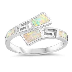 Silver Lab Opal Ring