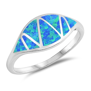 Silver Lab Opal Ring