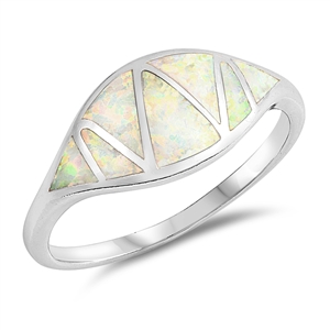 Silver Lab Opal Ring