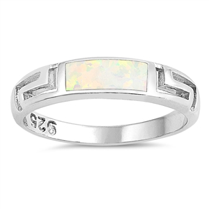 Silver Lab Opal Ring