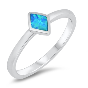 Silver Lab Opal Ring