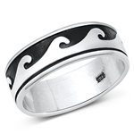 Silver Wave Ring