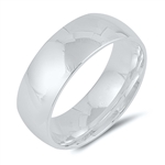 Silver Wedding Band - 7 mm