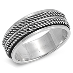 Silver Bali Ring - Spinner