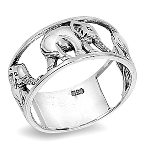 Silver Ring - Elephant