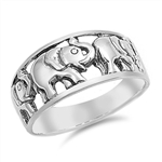 Silver Ring - Elephant