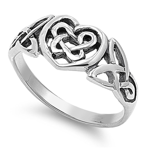 Silver Ring - Celtic Heart