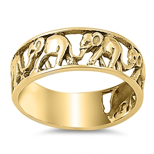 Silver Ring - Elephant