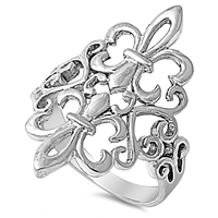 Silver Ring - Fleur De Lise