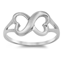 Silver Ring - Infinity Heart Sign