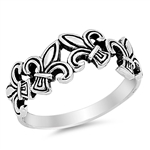 Silver Ring - Fleur De Lis