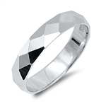 Silver Ring - Diamond Cut Band