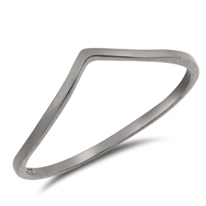Silver Ring - V Shape