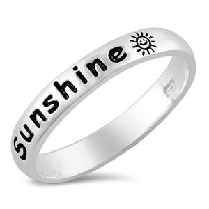 Silver Ring - You Are My Sunshine