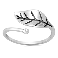 Silver Ring - Leaf