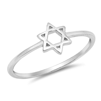 Silver Ring - Star of David