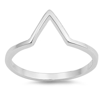 Silver Ring - V Shape