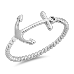 Silver Ring - Anchor