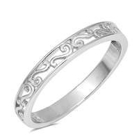 Silver Ring - Filigree Band