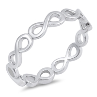 Silver Ring - Wraparound Infinity